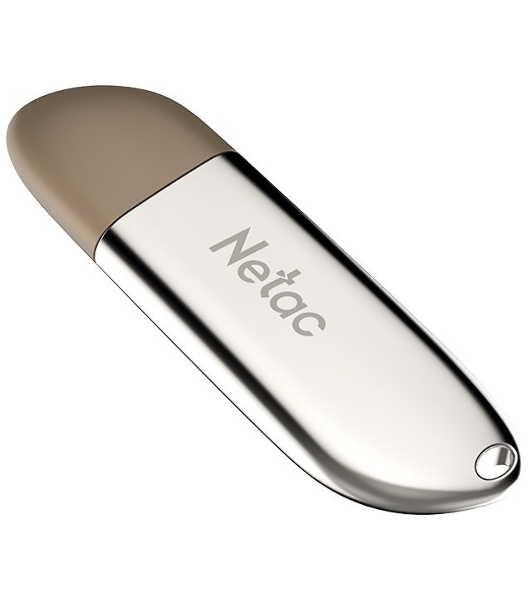 Флешка USB Netac U352 (NT03U352N-064G-20PN), 64Gb, USB 2.0, R/W 50/15, серебристый