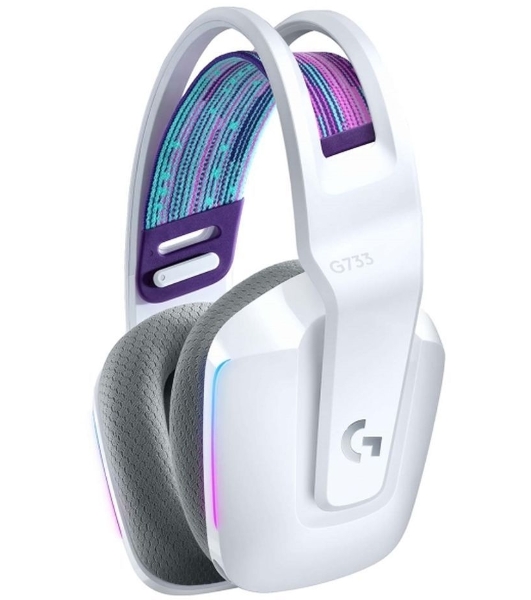 Гарнитура беспроводная LOGITECH G733 LIGHTSPEED Wireless RGb Gaming Headset - белый - 2.4GHZ - EMEA