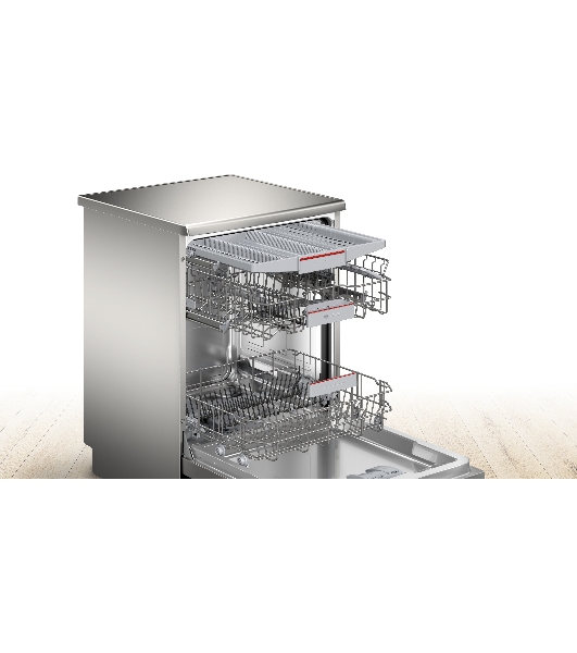 Посудомоечная машина Bosch SMS6EMI65Q, нержавеющая сталь, 60 см, 13 компл., 46 дБ, класс A