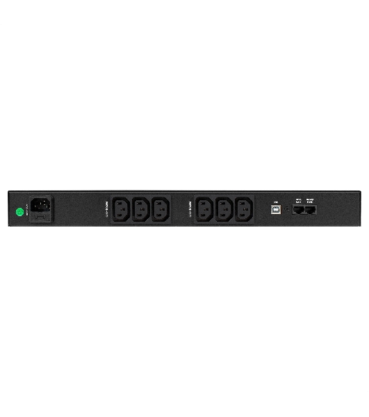 Источник бесперебойного питания ExeGate 1U ServerRM UNL-1000.LCD.AVR.6C13.RJ.USB.1U 1000VA/600W, LCD, AVR, 6*C13, RJ, USB, 1U, установка в стойку, черный
