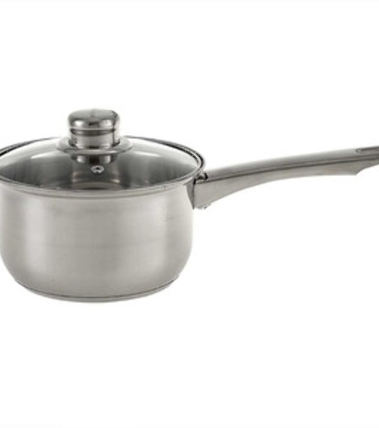 Ковш WEBBER BE-155/2 из нерж стали со стеклянной крышкой (d=16; 1.9 л) (12)