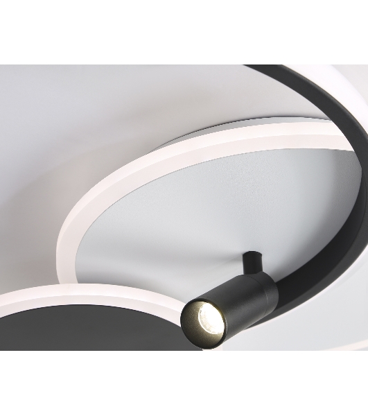 Светильник Ambrella light FL5118/3+1 WH/BK белый/черный 64W 3000K/4200K/6400K+4200K 480*425*110 (ПДУ ИК)