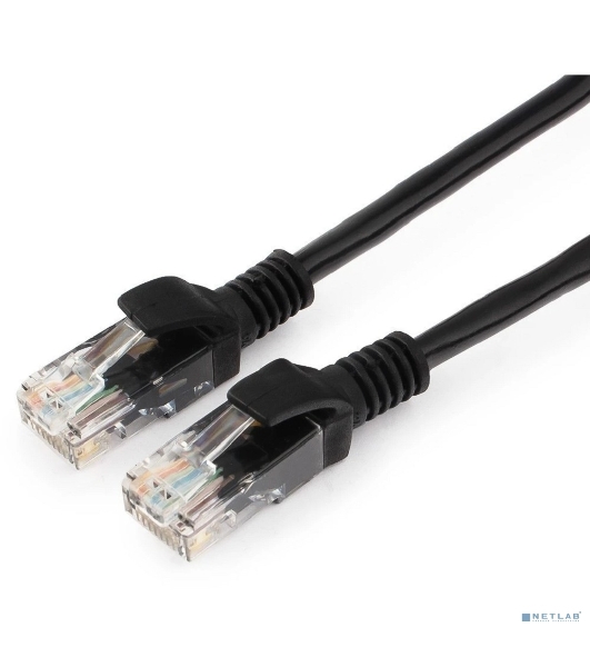 Патч-корд медный UTP Cablexpert PP10-2M/BK cat.5e, 2м, литой, многожильный, черный