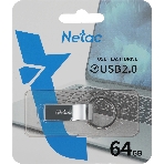 Флешка USB Netac U275 (NT03U275N-064G-20SL), 64Gb, USB 2.0, R/W 50/15, серебристый, фото12
