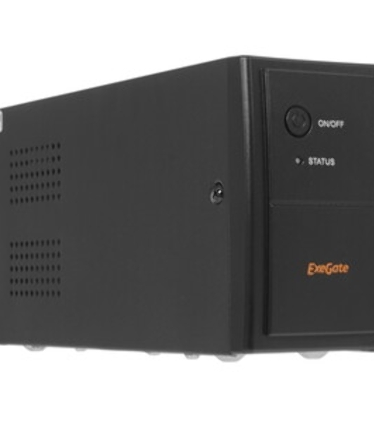 Источник бесперебойного питания ExeGate Power Back BNB-850.LED.AVR.EURO.RJ 850VA/480W, LED, AVR,2 евророзетки, RJ45/11, черный