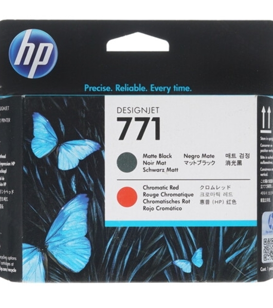 Картридж струйный HP CE017A черный матовый/хроматический красный печатающая головка для HP DJ Z6200