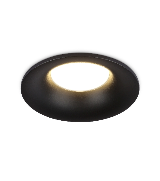 Встраиваемый точечный светильник Ambrella light TN102809 BK черный GU5.3 D90*35