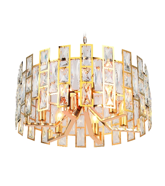 Светильник Ambrella light TR5061/6 GD/CL золото/прозрачный E14/6 max 40W D500*938