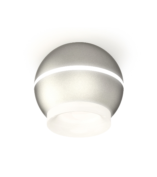 Светильник Ambrella Light XS1103030 SSL/FR серебро песок/белый матовый MR16 GU5.3 LED 3W 4200K (C1103, N7165)