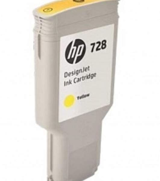 Картридж струйный HP F9K15A (HP 728) для DesignJet T730, T830. Желтый. 300 мл.