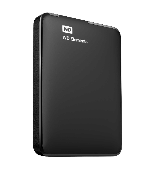 Внешний HDD 2.5' Western Digital Elements Portable, 1TB, USB 3.2 Gen 1 Type-A, 5400 rpm, черный
