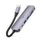 Док-станция Hoco HB28, USB Type-C, USB 3.0/PD100W/SD/TF/USB 2.0/HDMI, USB Type-C, фото11
