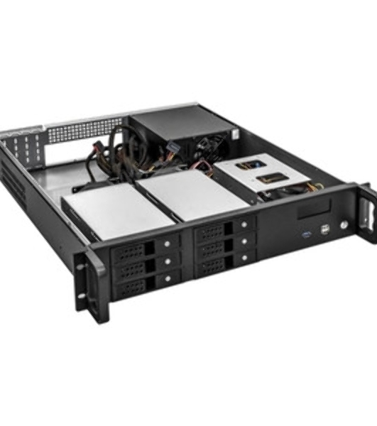 Серверный корпус ExeGate Pro 2U480-HS06 (RM 19', высота 2U, глубина 480, БП 500ADS, 6xHotSwap, USB)
