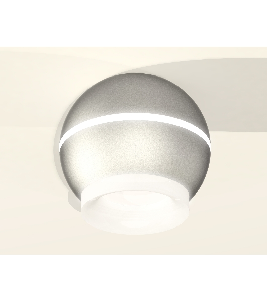 Светильник Ambrella Light XS1103030 SSL/FR серебро песок/белый матовый MR16 GU5.3 LED 3W 4200K (C1103, N7165)