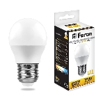 Лампа светодиодная Feron LB-95 7W 230V E27 4000K G45, фото 1
