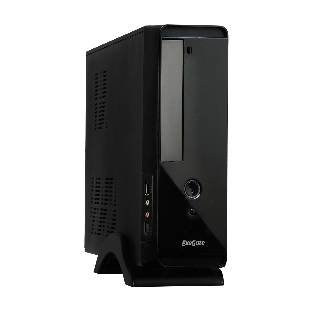 Компьютерный корпус MiniITX ExeGate MI-209 Black, miniITX/mATX, (M350, 80мм), 2хUSB, Audio