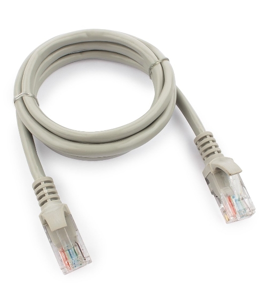 Патч-корд UTP Cablexpert cat.5e, 1м, литой, многожильный серый