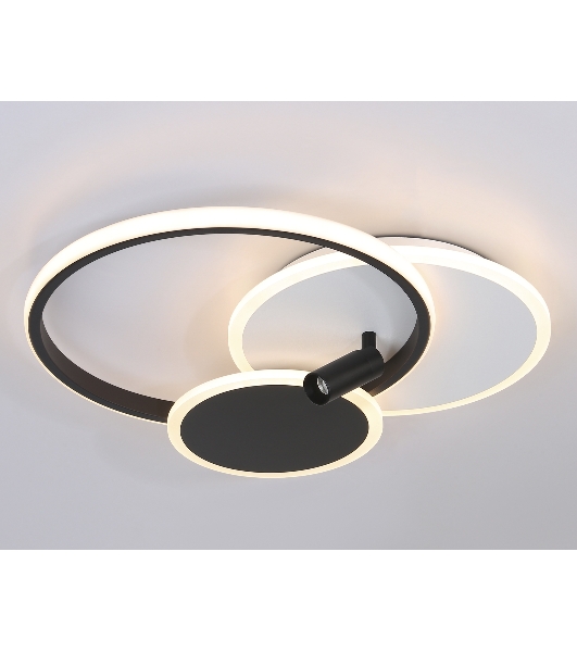 Светильник Ambrella light FL5118/3+1 WH/BK белый/черный 64W 3000K/4200K/6400K+4200K 480*425*110 (ПДУ ИК)