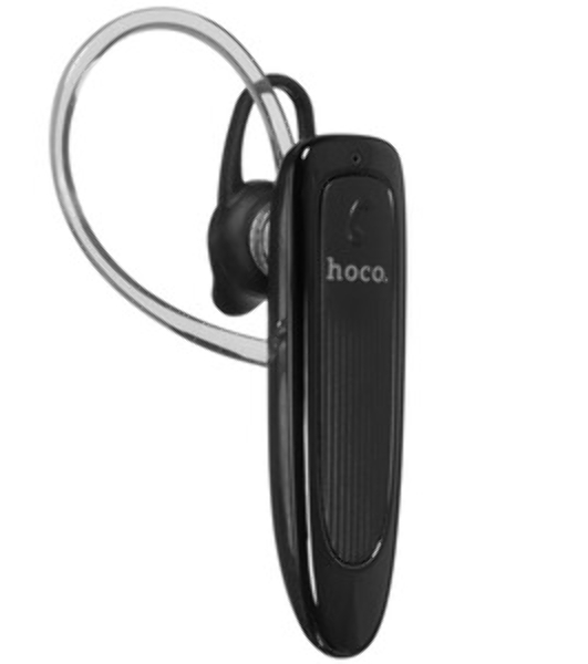 Беспроводная моно-гарнитура Hoco E60 черный, вкладыш с заушником, Bluetooth, до 10 ч