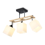 Светильник Ambrella light TR9507/3 BK/CH/FR черный/хром/белый матовый E27/3 max 40W 620*100*290, фото 1