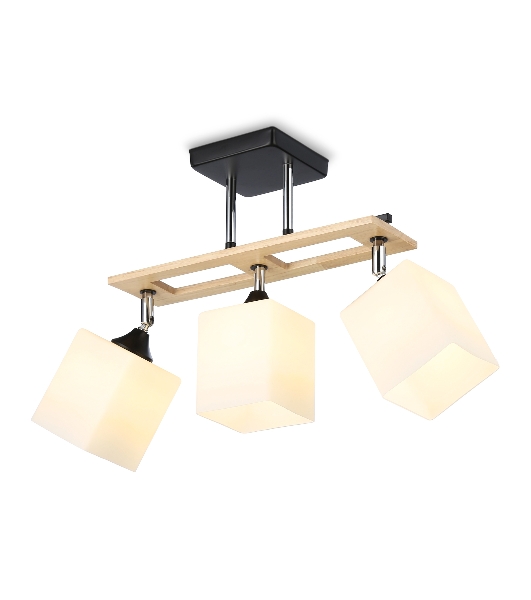 Светильник Ambrella light TR9507/3 BK/CH/FR черный/хром/белый матовый E27/3 max 40W 620*100*290