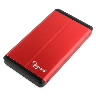 Внешний корпус 2.5' Gembird EE2-U3S-2, красный, USB 3.0, SATA