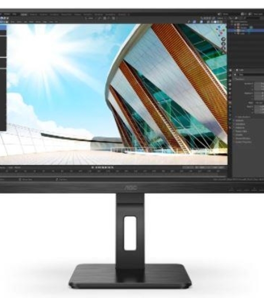 Монитор 27' AOC 27P2Q IPS 1920x1080, 75 Гц, 4 мс, 16:9, 250 кд/м2, 1хDVI, 1хDP, 1xHDMI, 1xVGA, 1x3.5 мм, черный