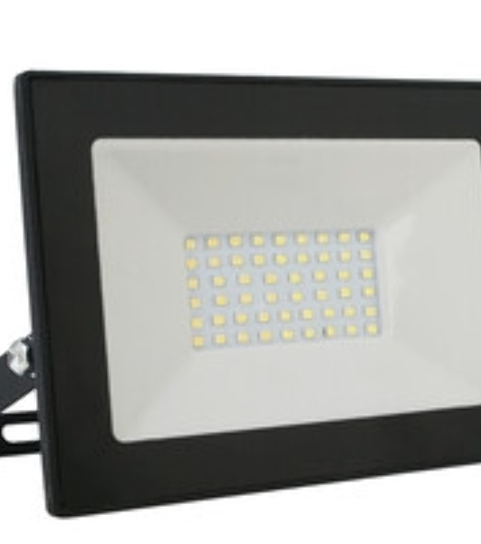 Прожектор уличный Ultraflash LFL-7001 C02 светодиодный 70Вт корп.мет./стек.черный (13328)