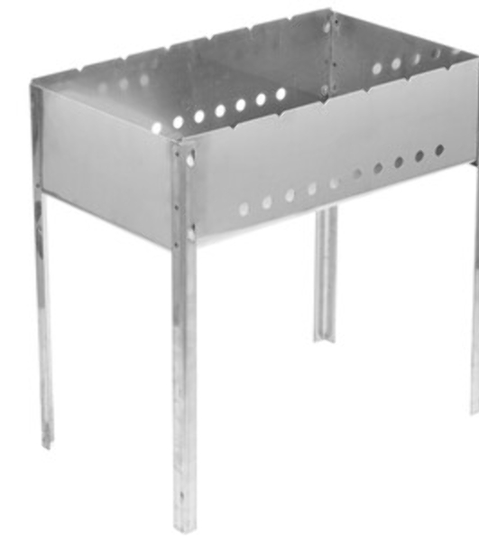 Мангал GRINDA 'BARBECUE', нержавеющая сталь, толщина 1,5мм, 500х300х500мм 427784
