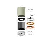 Корпус светильника C7533 SGR серый песок D80*H80mm MR16 GU5.3, фото6