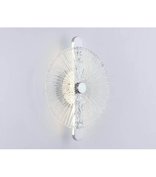 Настенный светодиодный светильник Ambrella light LH31141 СH/CL хром/прозрачный 13W 3000K 280*70*350