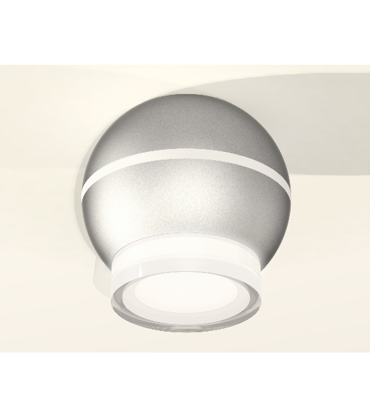 Светильник Ambrella Light XS1103031 SSL/FR/CL серебро песок/белый матовый/прозрачный MR16 GU5.3 LED 3W 4200K (C1103, N7160)