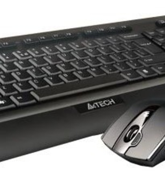 Комплект клавиатура+мышь A4TECH 9300F беспроводной, USB, 2000 DPI, чёрный