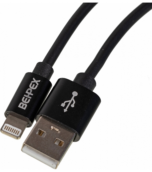 Кабель USB (m)-Lightning (m) 2м черный