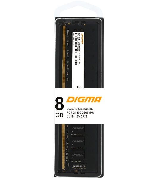 Оперативная память Digma, DDR4, 8GB (1x8 GB), 2666 MHz, CL19