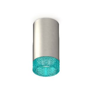 Светильник Ambrella Light XS6324021 SSL/BL серебро песок/голубой MR16 GU5.3 (C6324, N6153)