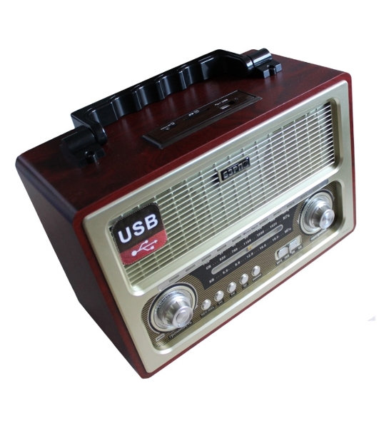 БЗРП РП-312 USB, SD, microSD, стереозвук(Диапазон УКВ 64-108 Мгц/СВ-530-1600Кгц/КВ-5,6-18,3 Мгц, USB, функция записи, слот под SDкарту, МР3, 6В/220В, стереозвук, размер 275х130х185 мм.)