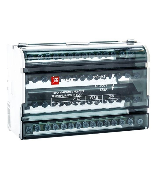 Шина нулевая в корпусе 4х15 EKF sn0-4x15