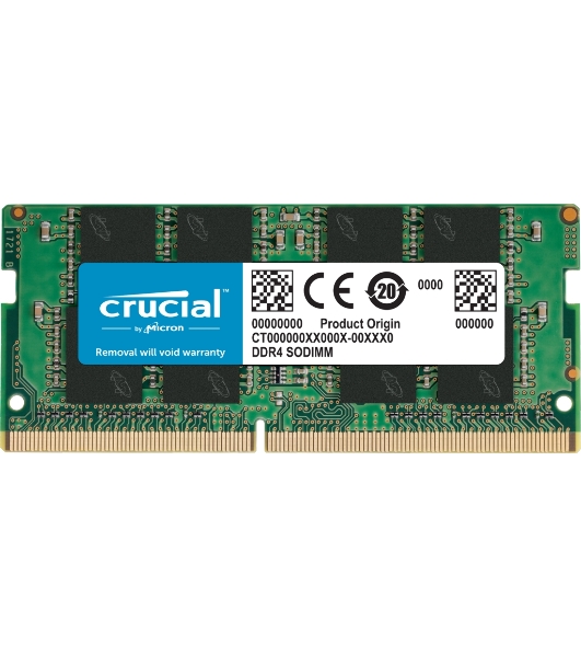 Оперативная память Crucial, DDR4, 16GB (1x16 GB), 3200 MHz, CL22, SO-DIMM