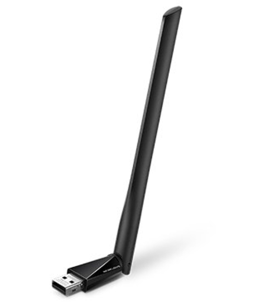 Двухдиапазонный Wi-Fi USB адаптер Mercusys MU6H AC650 высокого усиления