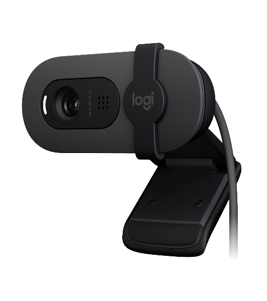 Веб-камера Logitech Webcam Brio 100, 1920x1080, GRAPHITE, защитная шторка