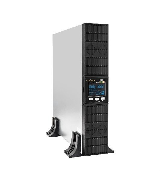 Источник бесперебойного питания On-line ExeGate PowerExpert ULS-575-10kVA.LCD.AVR.T.USB.RS232.SNMP.2U 10000VA/10000W, On-Line, PF=1, LCD, клеммы, RS232, USB, SNMP-slot, EPO, батареи внешние 192В/240В суммарной емкостью до 400Ah, Rackmount 2U/Tower, металлический корпус, черный