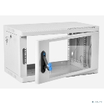 Шкаф коммутационный ЦМО (ШРН-6.500) напольный 6U 600x500 мм пер. дв. стекл 200 кг серый 470 мм 180 град., фото7