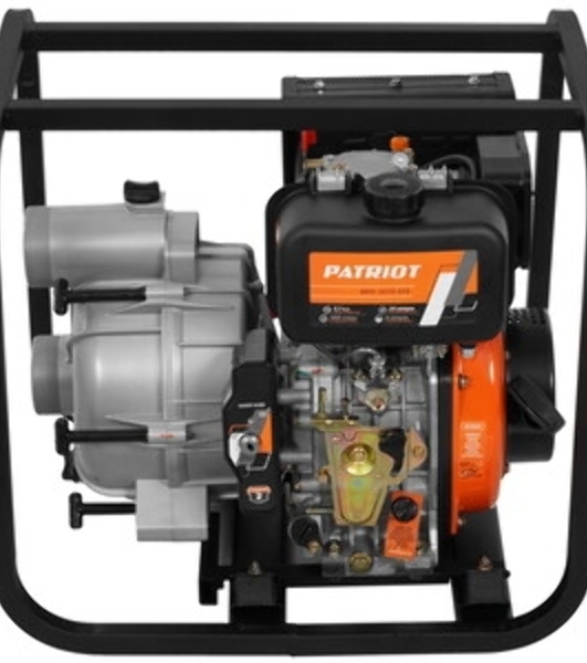 Мотопомпа Patriot MPD 3072 SFE4т дизель 296см3 5.7лс 75м3/ч 1200л/м глуб.8м напор25м 3'' бак3.5л
