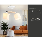 Светильник Ambrella light TR9511/2 WH/CH/FR белый/хром/белый матовый E27*2 max 40W 517*100*246, фото5