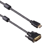 Кабель HDMI-DVI ExeGate EX-CC-HDMIM-DVIM-1.8 (19M/25M, dual link, 2 фильтра, 1,8м, позолоченные контакты), фото 1