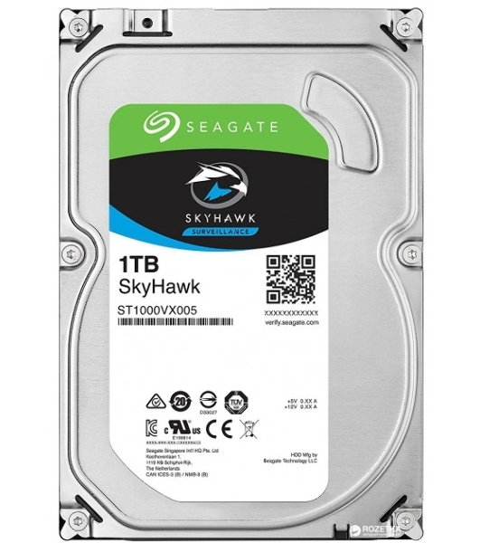 Жесткий диск Seagate 1Tb 5900rpm Original SATA-III ST1000VX005 Video Skyhawk 64Mb 3.5'
