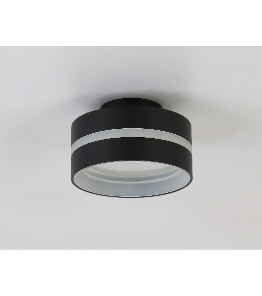 Светильник Ambrella light TN5421 SBK/FR черный песок/белый матовый GX53 IP20 D95*60