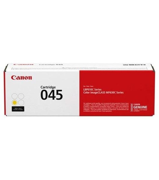 Картридж лазерный Canon 045Y желтый, 1300 стр., для i-SENSYS MF631/633/635, LBP611