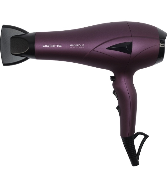 Фен Polaris PHD 2010Ti Megapolis Collection фиолетовый, 2100 Вт, ионизация
